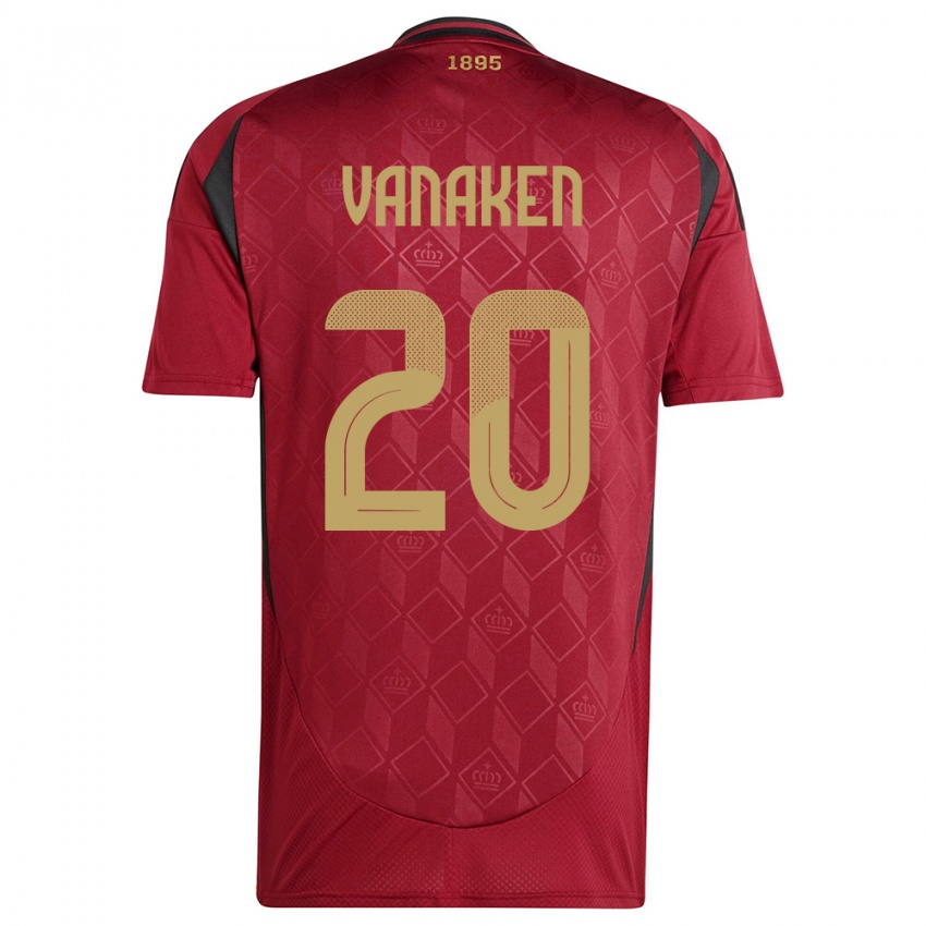 Hans Vanaken officieël shirt Rode Duivels Belgie 2024/2026