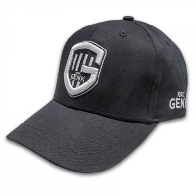 Zwarte cap KRC Genk met geborduurd logo | Fanshop BE