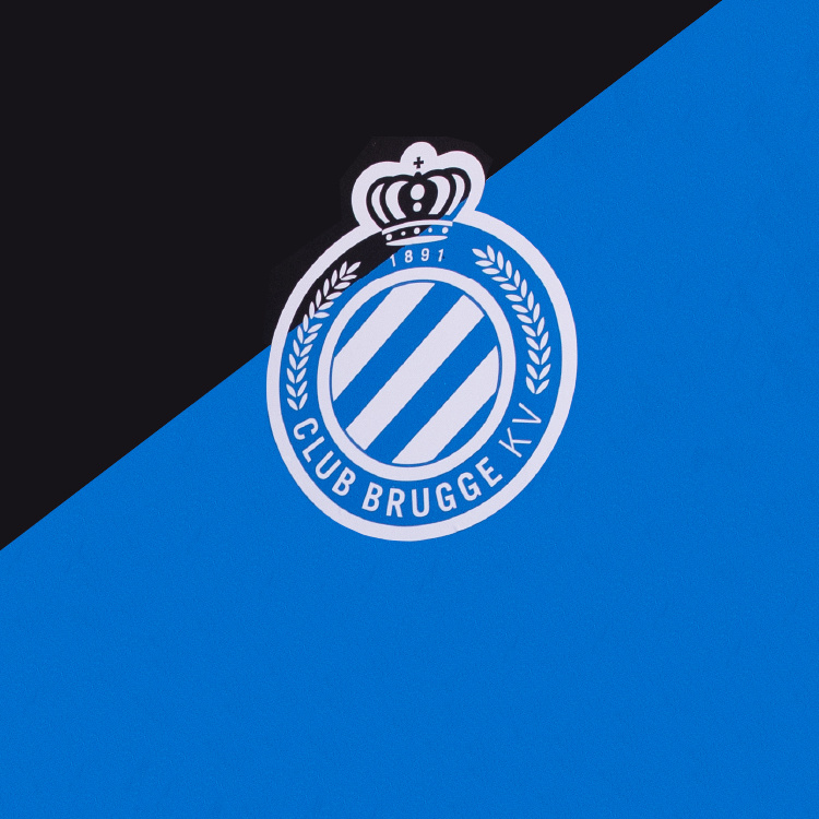 Gewoon opwinding Kip Club Brugge muursticker logo wit 39.5 cm x 28.7 cm | Fanshop BE
