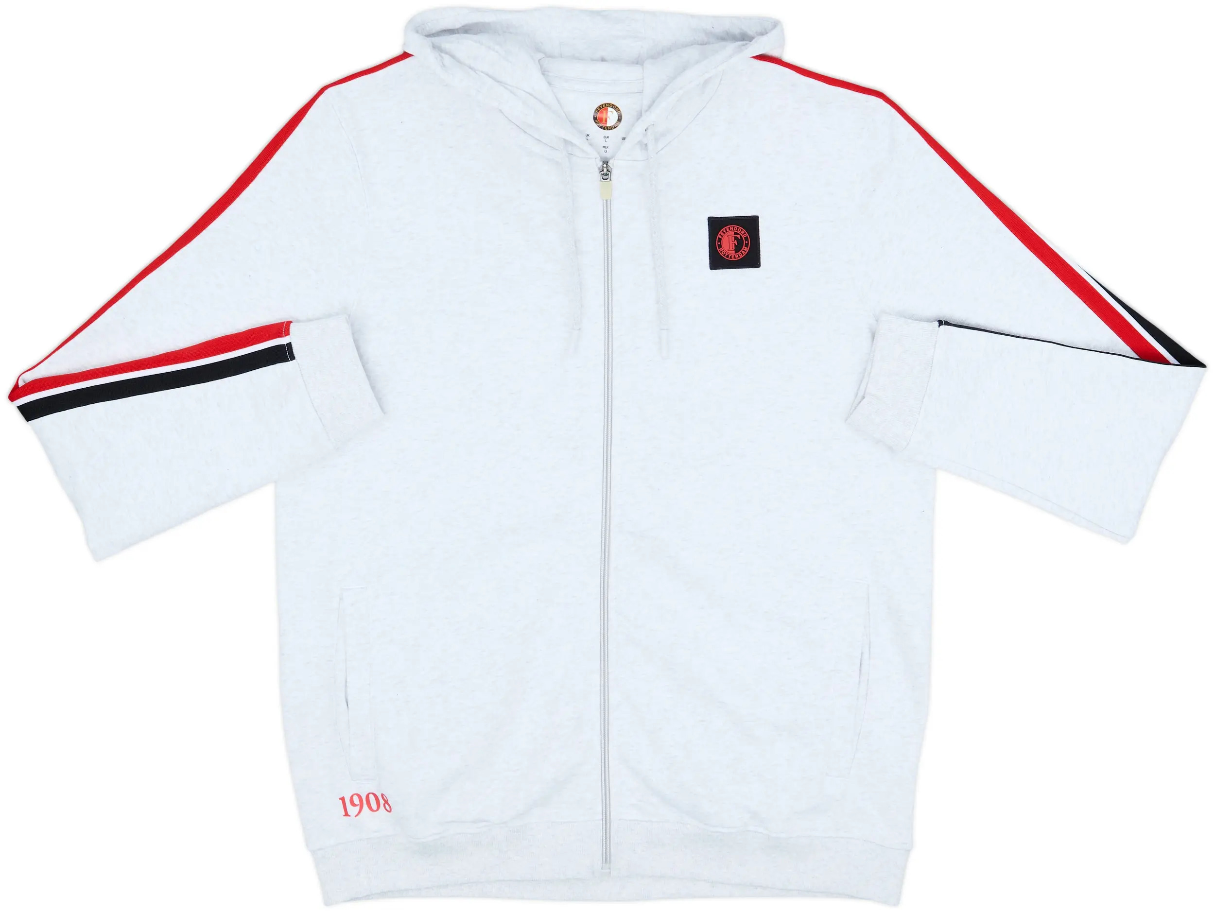 Grijze Feyenoord Castore Hooded Fleece Jacket