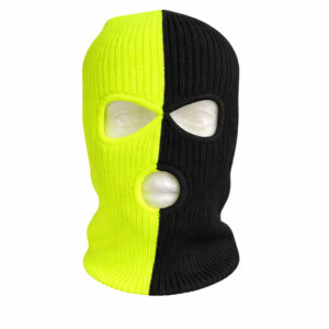 Gebreide Bivakmuts geel/zwart